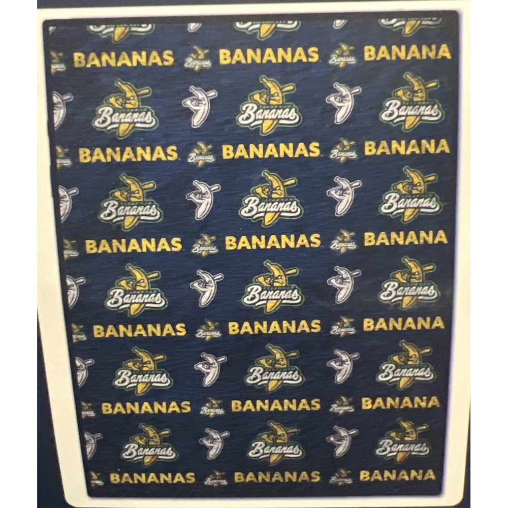 New Savannah Bananas Baseball Faux Fur Throw Blanket 60x70 Super Soft Pegasus
